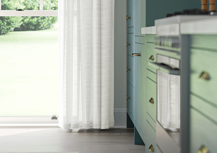 Novara Voile, Chiffon White - Made to Measure Curtains - Image 5
